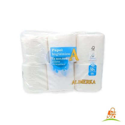 Papel sanitario doble capa ALIMERKA (12 rollos)