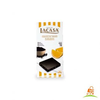 Tableta chocolate negro naranja LaCASA 100g