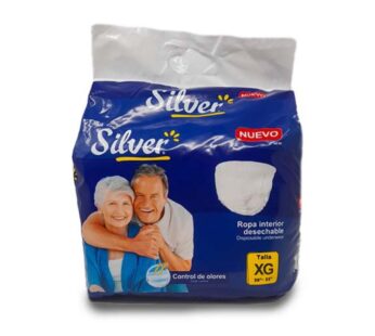 Pañal desechable PULL UP SILVER para adulto talla XG (10 culeros)