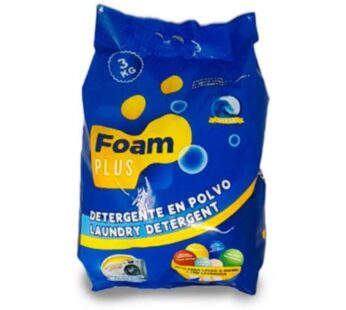 Detergente en polvo FOAM PLUS 3kg