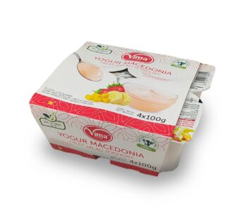 Yogurt vasitos VIMA macedonia 4u x 100g