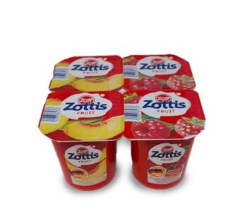 Yogurt ZOTTI FRUIT frambuesa/ melocotón 4x115g