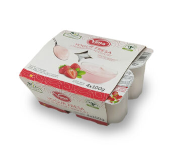 Yogurt vasitos VIMA fresa 4u x 100g