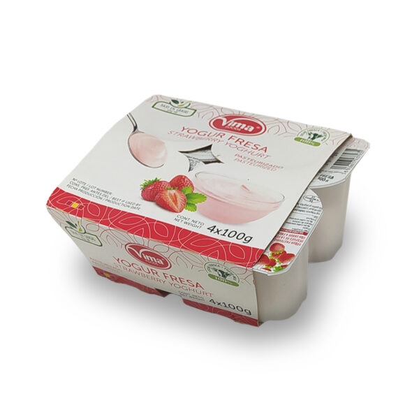 Yogurt vasitos VIMA fresa 4u x 100g