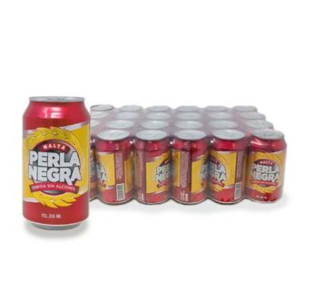 Malta PERLA NEGRA 355ml x 24u (lata, caja)