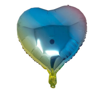 Globo arcoíris con forma de corazón