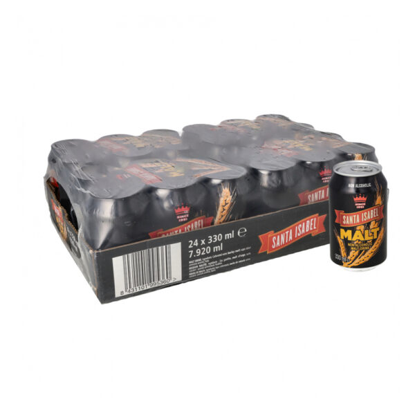 Malta SANTA ISABEL 330ml x 24u (lata, caja)