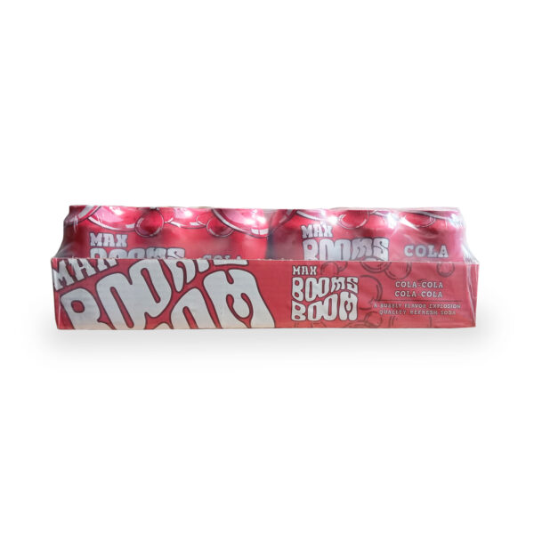 Refresco cola MAX BOOMS BOOM cola 330ml x 24u (lata, caja)