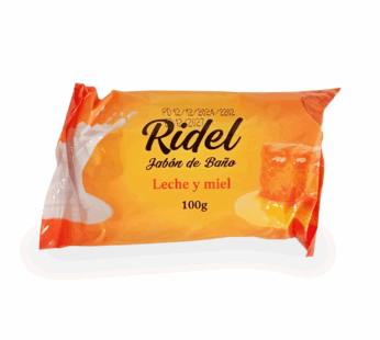 Jabón de baño RIDEL 100g (leche y miel)