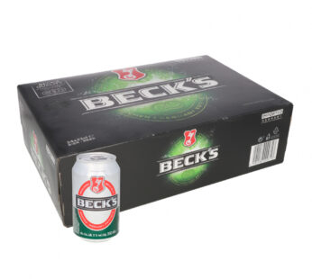 Cerveza BECKS 330ml x 24u (lata, caja)