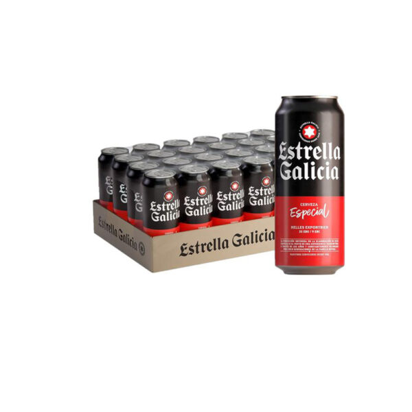 Cerveza ESTRELLA GALICIA 330ml (caja, botella)
