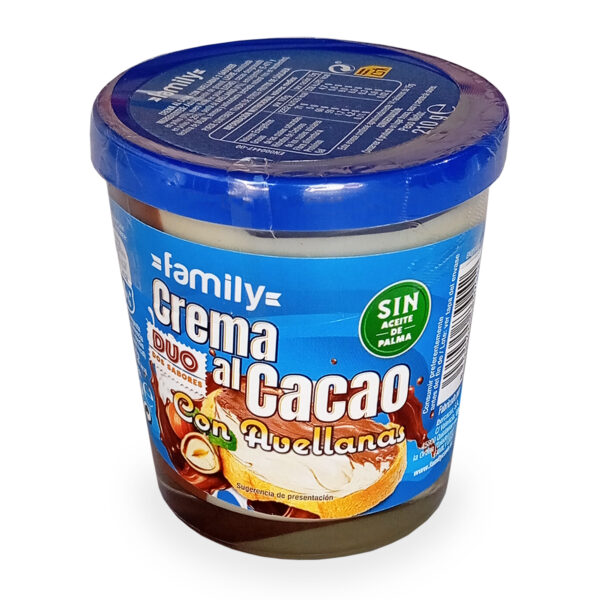 Crema cacao con avellanas FAMILY 210g (2 sabores)