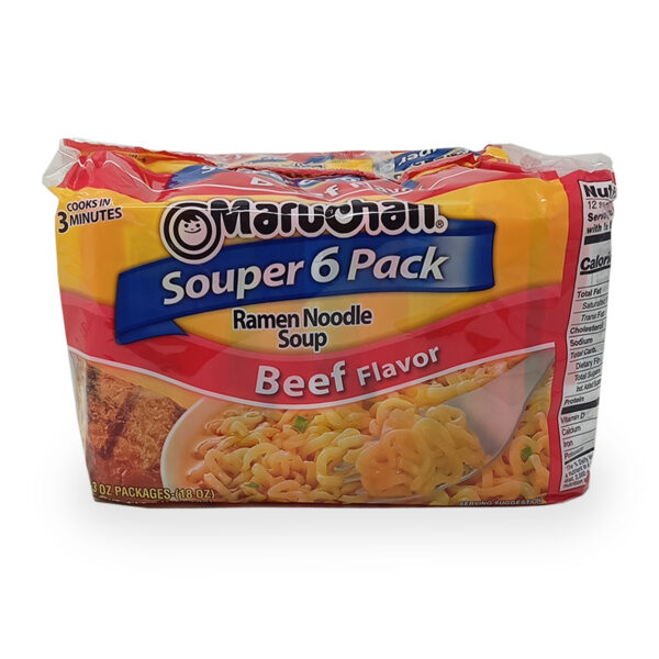 Sopa de fideos MARUCHAN 85g x 6u (sabor res)